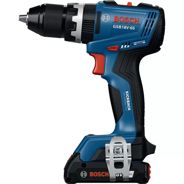 Aku vrtačka s příklepem Bosch GSB 18V-65 Professional, 2x4,0Ah GBA, 06019N3307