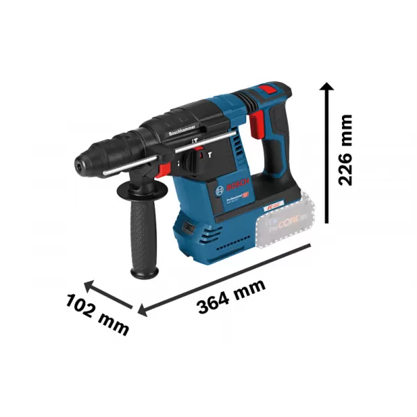 Kladivo vrtací aku Bosch GBH 18V-26F Professional 2x5,0Ah 0611910007