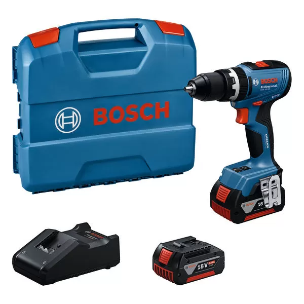 Aku vrtačka s příklepem Bosch GSB 18V-65 Professional, 2x4,0Ah GBA, 06019N3307