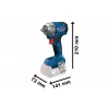 Aku rázový utahovák Bosch GDS 18V-350 Professional solo 06019M5020