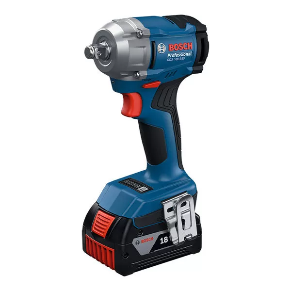 Aku rázový utahovák Bosch GDS 18V-350 Professional, 2x4,0Ah, 06019M5021