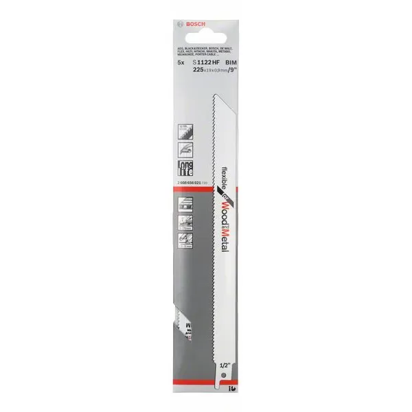 Pilový plátek do pily ocasky S 1122 HF Flexible for Wood and Metal