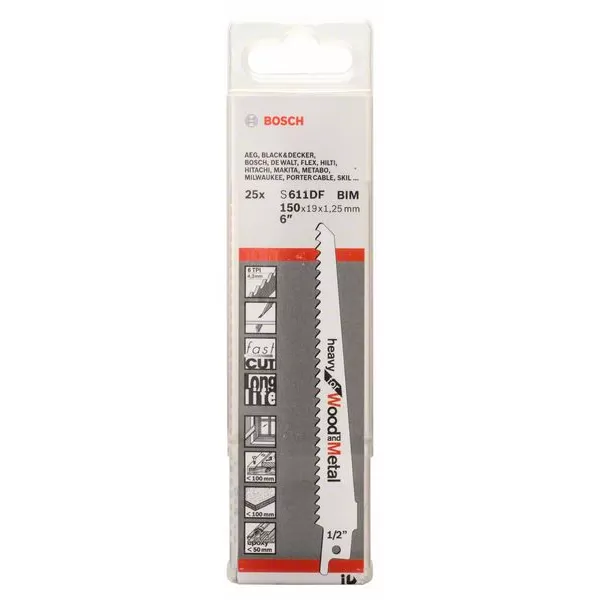 Pilový plátek do pily ocasky S 611 DF Heavy for Wood and Metal