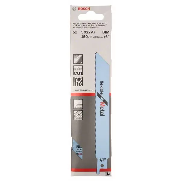 Pilový plátek do pily ocasky S 922 AF Flexible for Metal