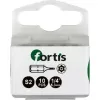 Bit šroubovací tvrdý typ 1/4" DIN3126 C6,3 T15x25mm s otvorem, balení 10ks FORTIS