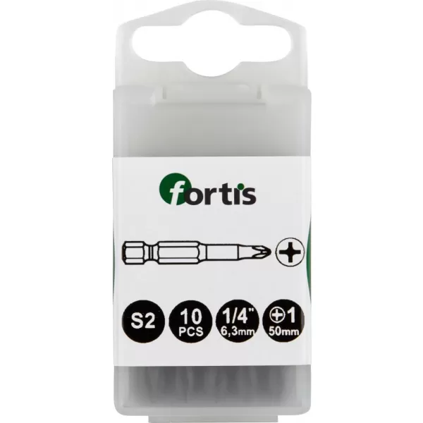 Bit 1/4" DIN3126 E6,3Bit PH 2x50mm 10ks.FORTIS