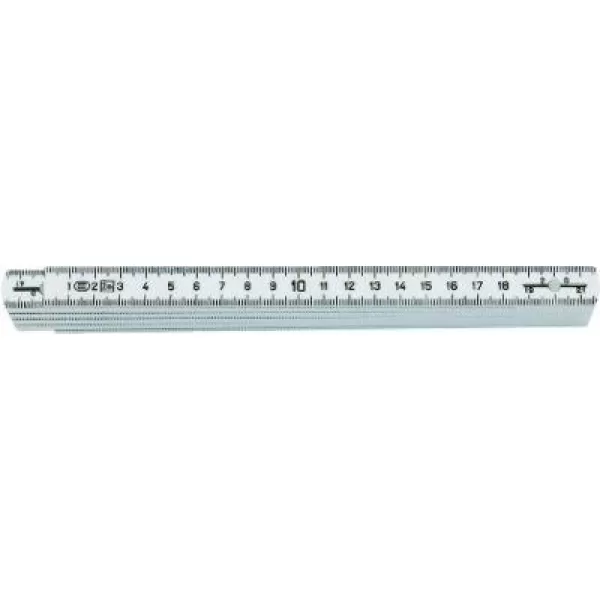 Skládací metr plast. 2mx16mm bílý FORTIS