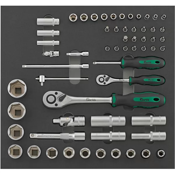 Modul pro nástroje 2/3 Nást.klíč 1/4"+1/2" FORTIS