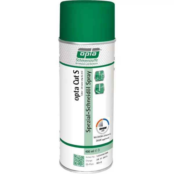 Speciální řezný olej CUT DVGW S sprejová dóza 400 ml OPTA