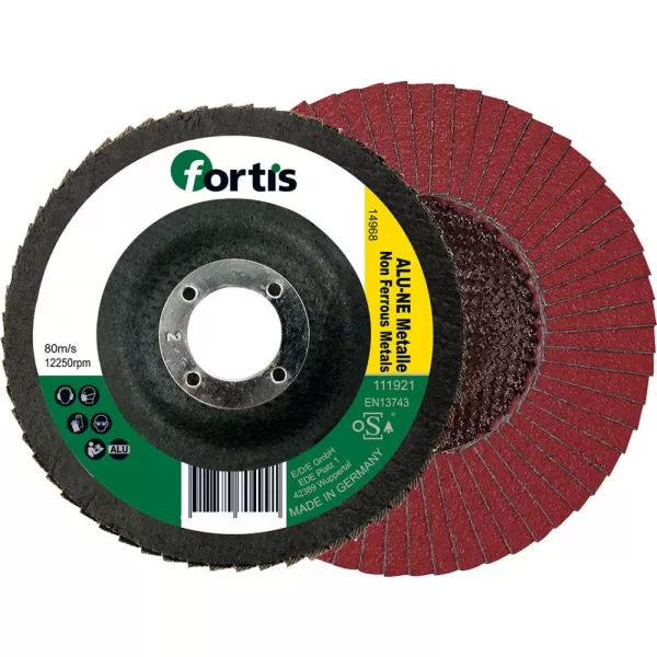 Kotouč lamelový 115mm K120 klenutý, oceli/hliník FORTIS