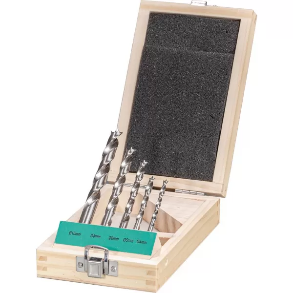 Sada vrtáků do dřeva HSS 5 ks FORTIS 4,5,6,8,10 mm