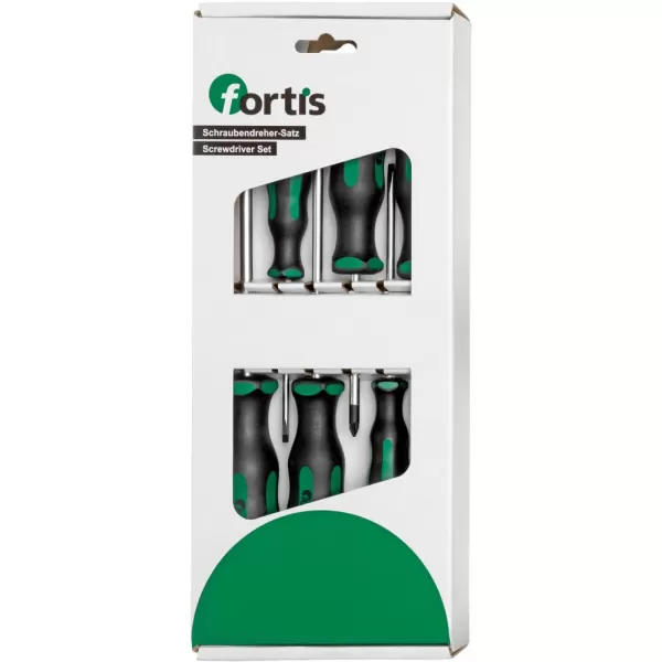 Sada šroubováků 6ks ploché + křížové PZ FORTIS