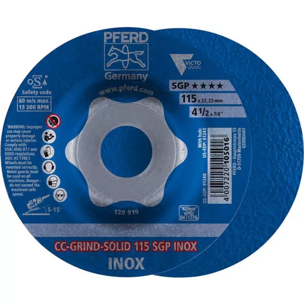 Kotouč brusný CC-GRIND Solid SGP INOX 115mm PFERD