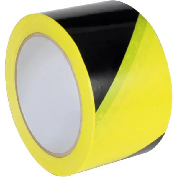Výstražná značící páska PVC samostaně lepicí 60mmx66m červená/bílá