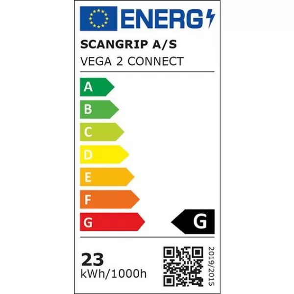 Aku stavební zářič VEGA 2 CONNECT 1000-2000 lum. bez bat. SCANGRIP