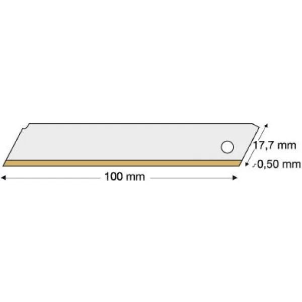 Nožovitá čepel TIN 18mm 10 ks./balení LUTZ BLADES