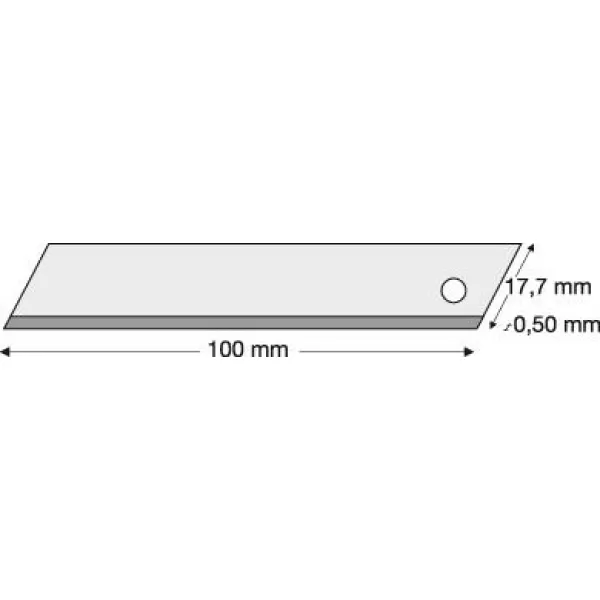 Nožovitá čepel 18mm 10 ks./balení LUTZ BLADES