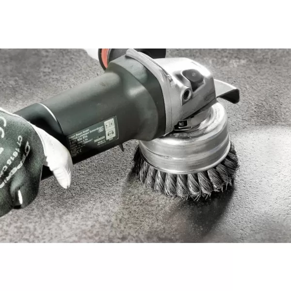 Kartáč hrncový ocel.drát splét. 100x0,5mm Lessmann