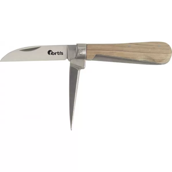 Kabelový nůž 2díl. 160mm dřevěná rukojeť FORTIS